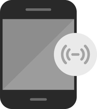 mobil yardım noktası simgesi, vektör illüstrasyonu basit tasarım