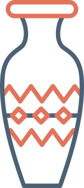 Vazo. Web simgesi basit illüstrasyon