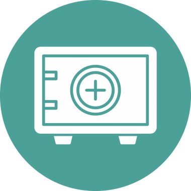 Güvenli Kutu. Web simgesi basit illüstrasyon