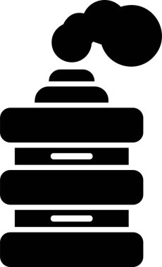 Gözyaşartıcı Gaz web simgesi vektör çizimi