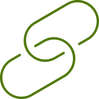 Basit bağlantı simgesi vektör illüstrasyonu