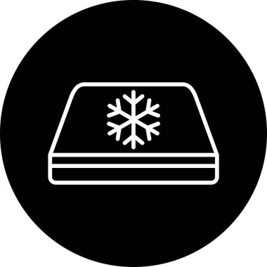 Hava serin. Web simgesi vektör illüstrasyonu