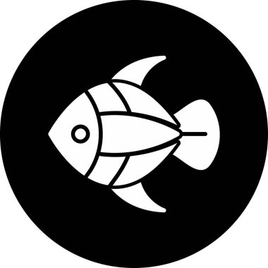 Balık. Web simgesi basit illüstrasyon 