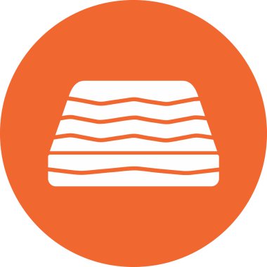 Yatak Ağı simgesi, basit vektör illüstrasyonu