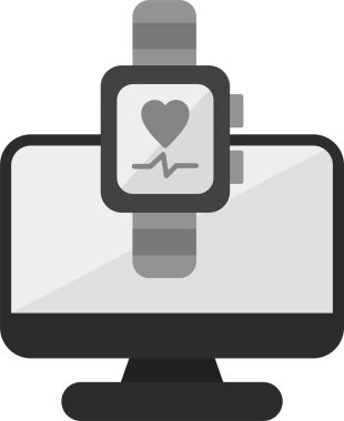 Basit Bilgisayar vektör illüstrasyonu