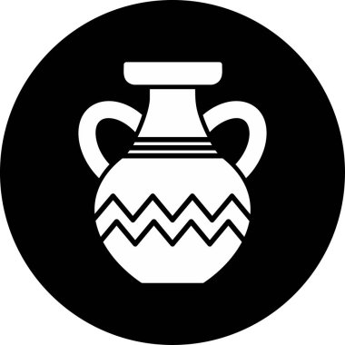 Vazo. Web simgesi basit illüstrasyon