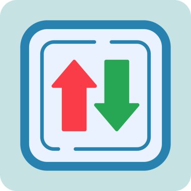 İki Yol İşareti. Web simgesi basit illüstrasyon