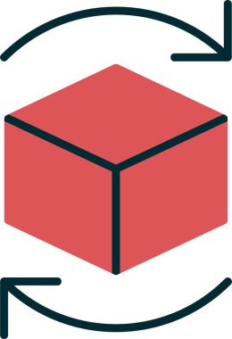 Engelleme zinciri. Web simgesi basit tasarım