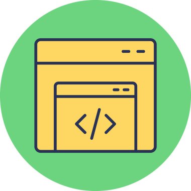 Gelişme. Web simgesi basit illüstrasyon