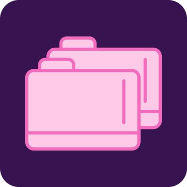 Belgeli dizinin basit vektör tasarımı