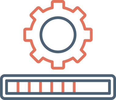 Modern İlerleme simgesinin vektör illüstrasyonu