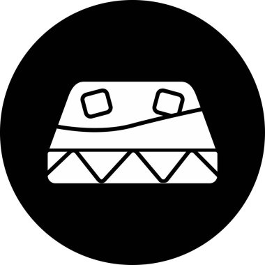 Yatak Ağı simgesi, basit vektör illüstrasyonu