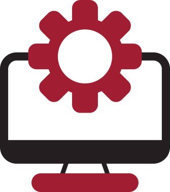 bilgisayar simgesi, vektör illüstrasyonu basit tasarım