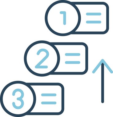 Öncelik simgesi vektör illüstrasyon tasarımı