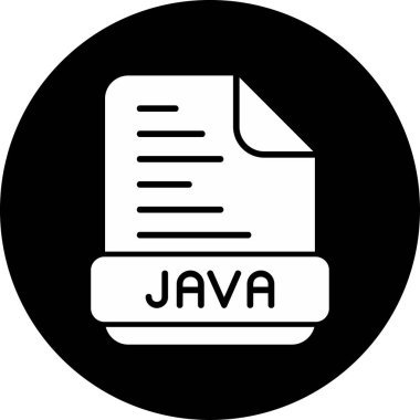 Java programlama kodu vektör illüstrasyonu 
