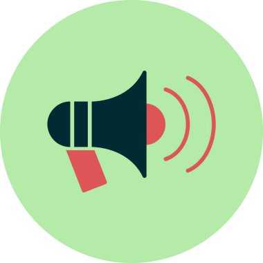 Basit duyuru vektörü düz illüstrasyon