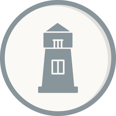 Deniz feneri web simge vektör çizim