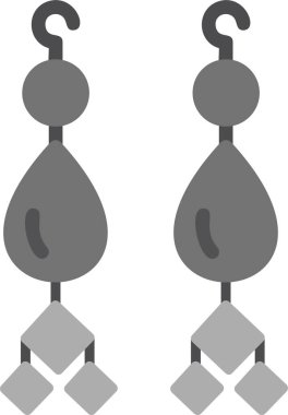 Vektör illüstrasyon Küpeleri simgeleri 