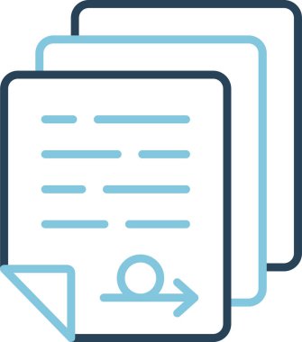 Birikmiş. Web simgesi basit illüstrasyon