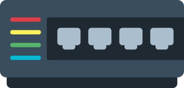 Ağ basit simgesinin vektör illüstrasyonu