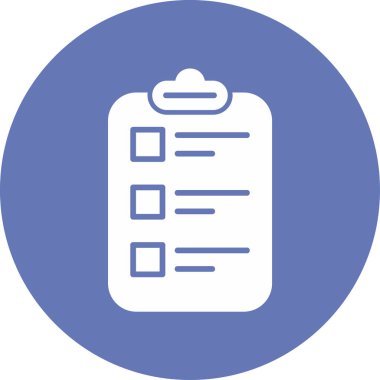 Liste. Web simgesi basit illüstrasyon 