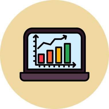 Ticaret şeması. Web simgesi basit illüstrasyon