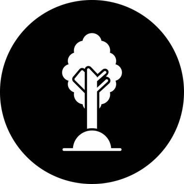 Ağaç. Web simgesi basit illüstrasyon 