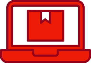 dizüstü bilgisayar simgesi, vektör illüstrasyonu basit tasarım