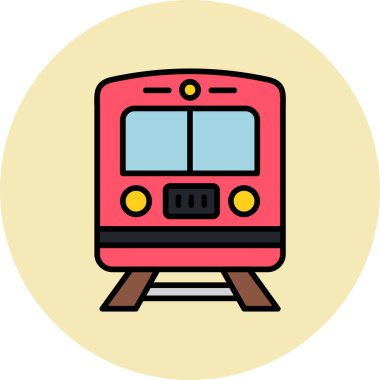 Web simgesi tren, illüstrasyon vektör  