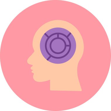 Labirent. Web simgesi basit illüstrasyon