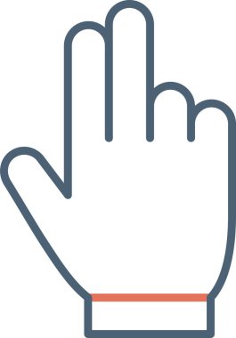 Sayıyorum. Web simgesi basit illüstrasyon