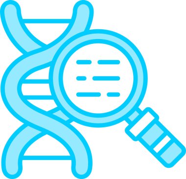 DNA aramasının soyut renk vektörü çizimi