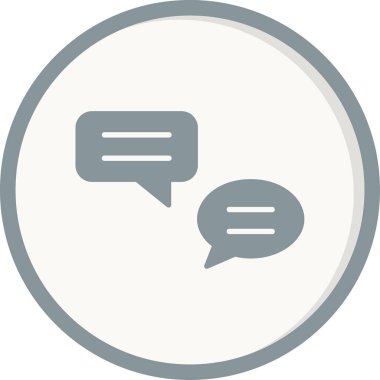 Konuşma baloncukları, iletiler, vektör illüstrasyonu