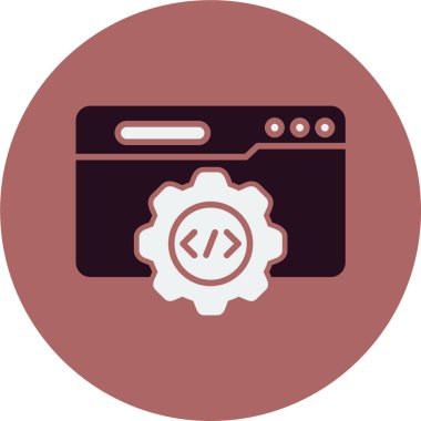 Özet biçiminde soyut vektör api web arayüzü simgesi