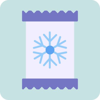 kar tanesi web simgesi, vektör çizim 