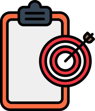 Hedef Simge Vektör Resimleri Beyaz Arkaplanda İzole Edildi 