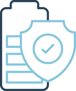 Pil seviyesi simgesi arkaplanda izole edildi