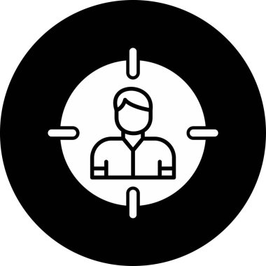 Hedef Seyirci, kullanıcı vektör vektör çizimi 