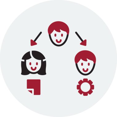 Dağıtım simgesi tasarımının vektör illüstrasyonu