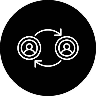 Peer Web simgesi vektör illüstrasyonuna aktar