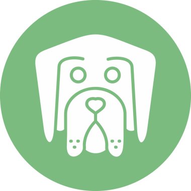 Newfoundland şirin köpek kafası ikonu 