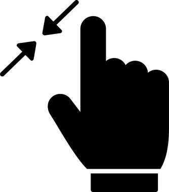 Yakınlaştır. Web simgesi basit illüstrasyon