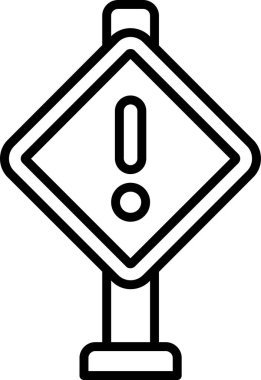 Dikkat, ünlem işareti simgesi, vektör tasarımı