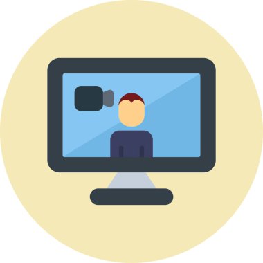 Basit simgeyi karşılama vektör illüstrasyonu