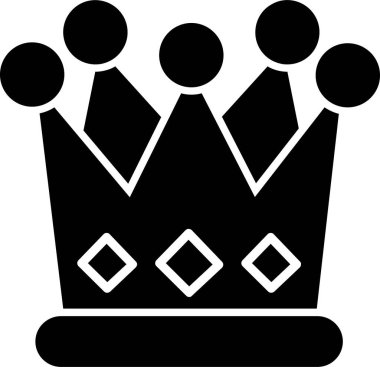 Taç. Web simgesi basit illüstrasyon 