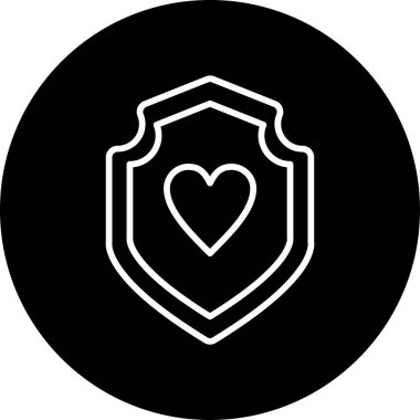 Kalp. Web simgesi basit illüstrasyon 