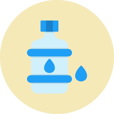 Su. Web simgesi basit illüstrasyon