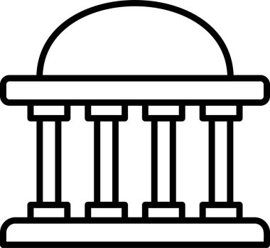 Kubbe. Web simgesi basit illüstrasyon