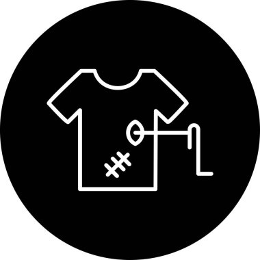 Giysi simgesi, vektör illüstrasyonu onarılıyor