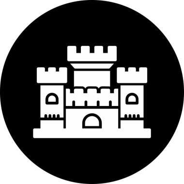 kale ikonu vektör illüstrasyonu 